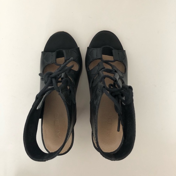 Free with Purchase ✨ Aldo Leather Lace Up Heels - Picture 4 of 8